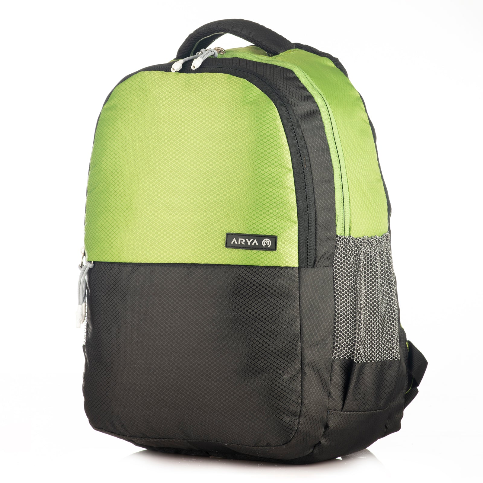 REGULAR BACK PACK DUO-19"(32 LTR) BLACK & PARROT GREEN