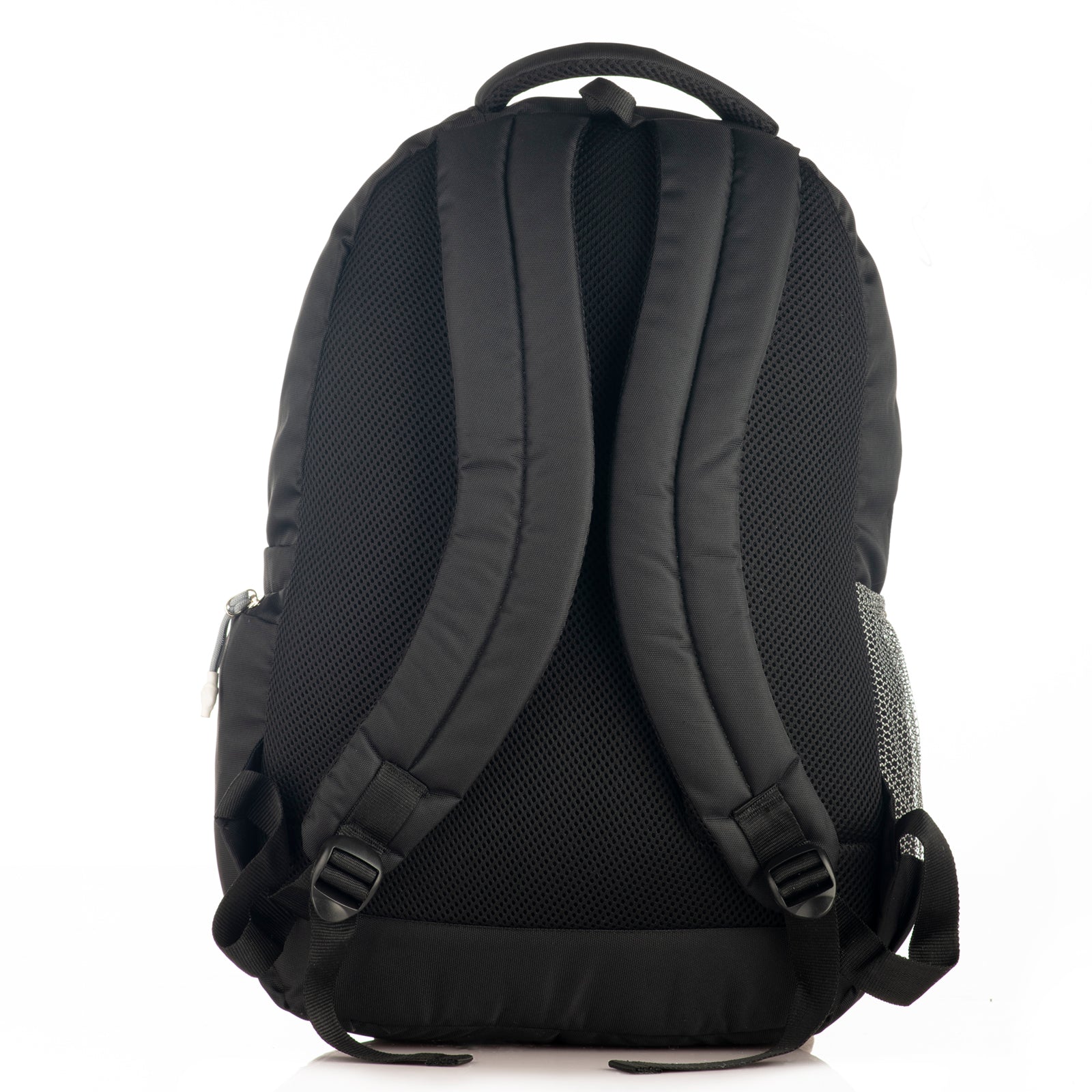 REGULAR BACK PACK COLOMBUS-19"(32 LTR) BLACK & AQUA BLUE