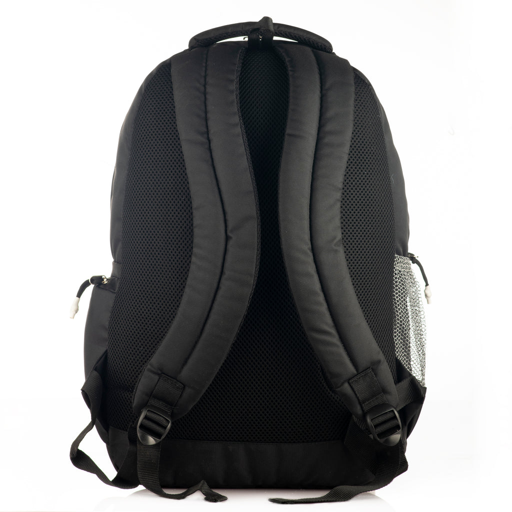 REGULAR BACK PACK COLOMBUS-19"(32 LTR) BLACK & ROYAL BLUE