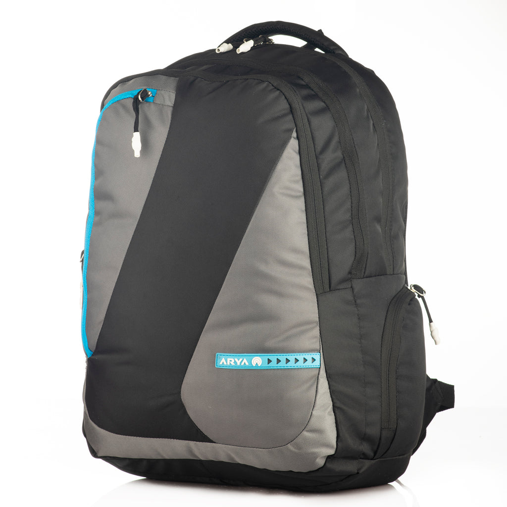 REGULAR BACK PACK COLOMBUS-19"(32 LTR) BLACK & GREY