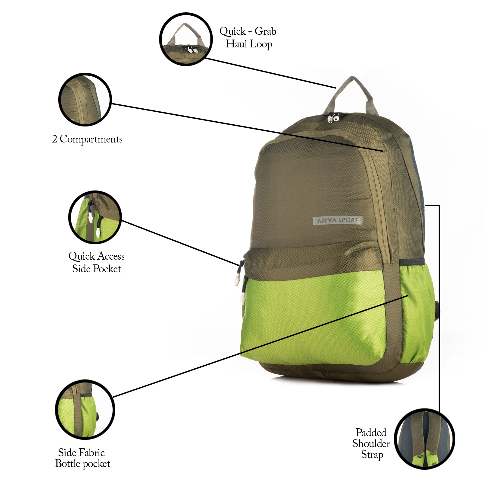 SB I-FI Backpack Parrot green