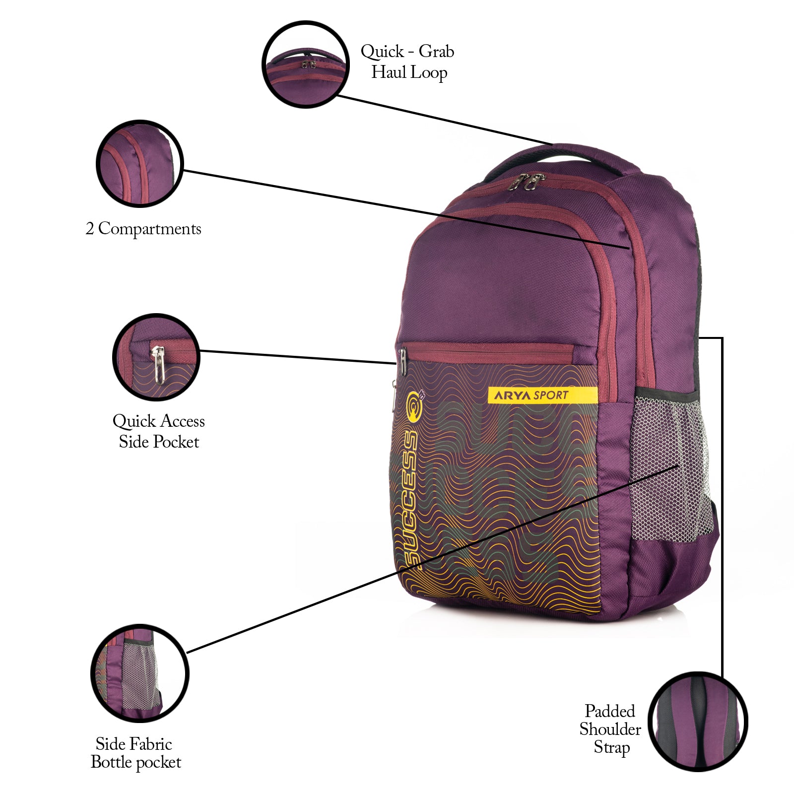 SB Success Backpack Purple