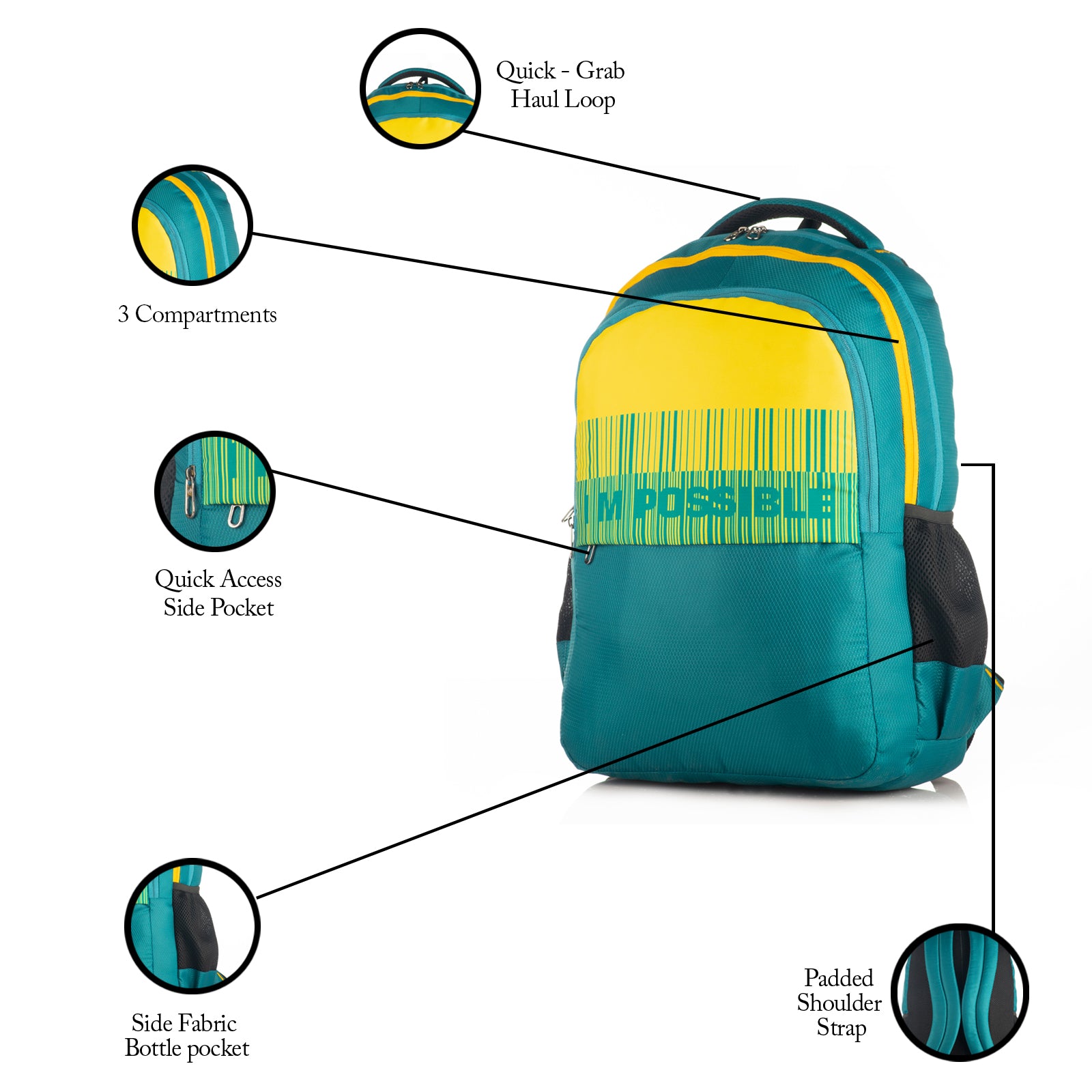 SB Impossible Backpack Mint Green/ Turquoise