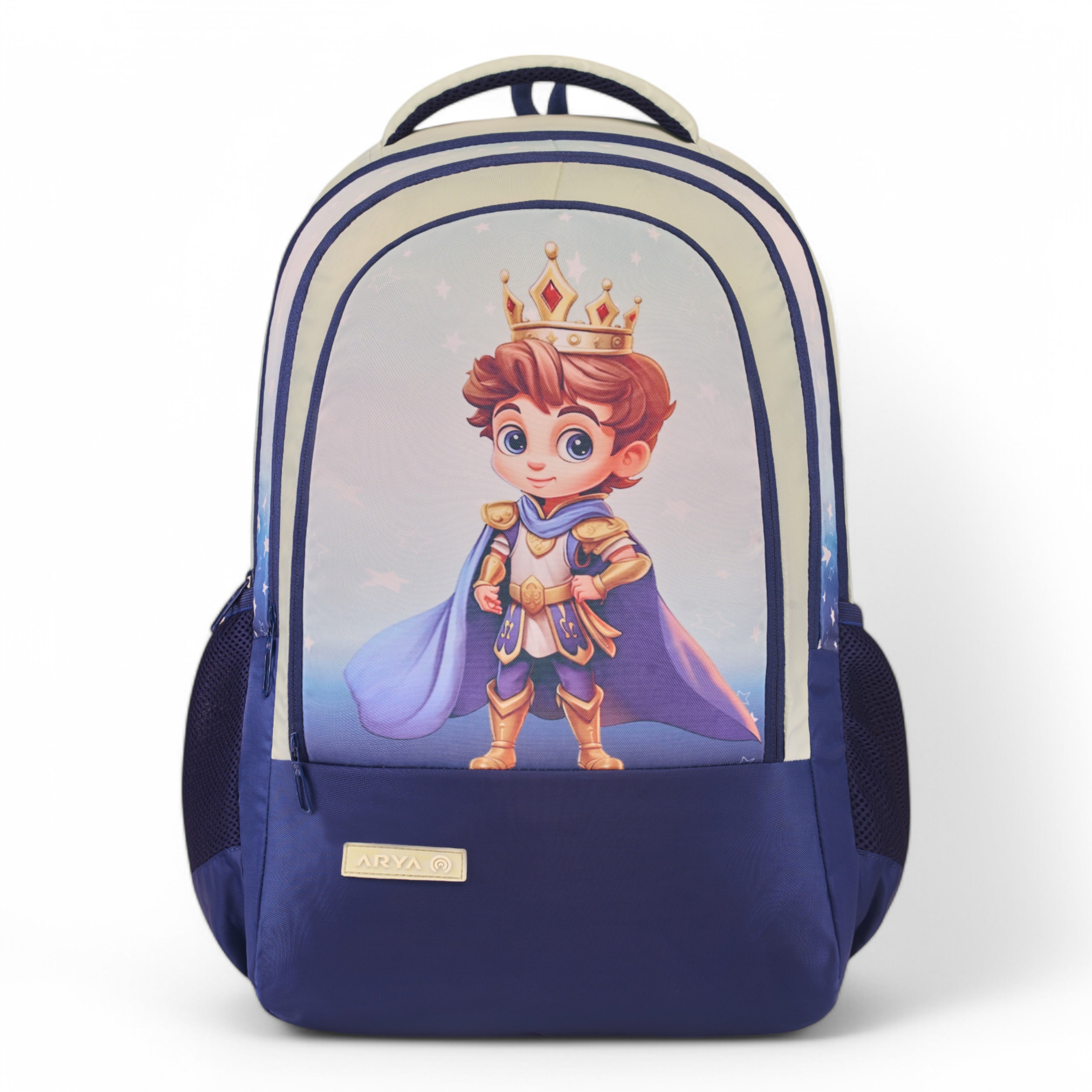 SCHOOL BAG PRINCE-17" (22 LTR) NAVY BLUE & PESTA