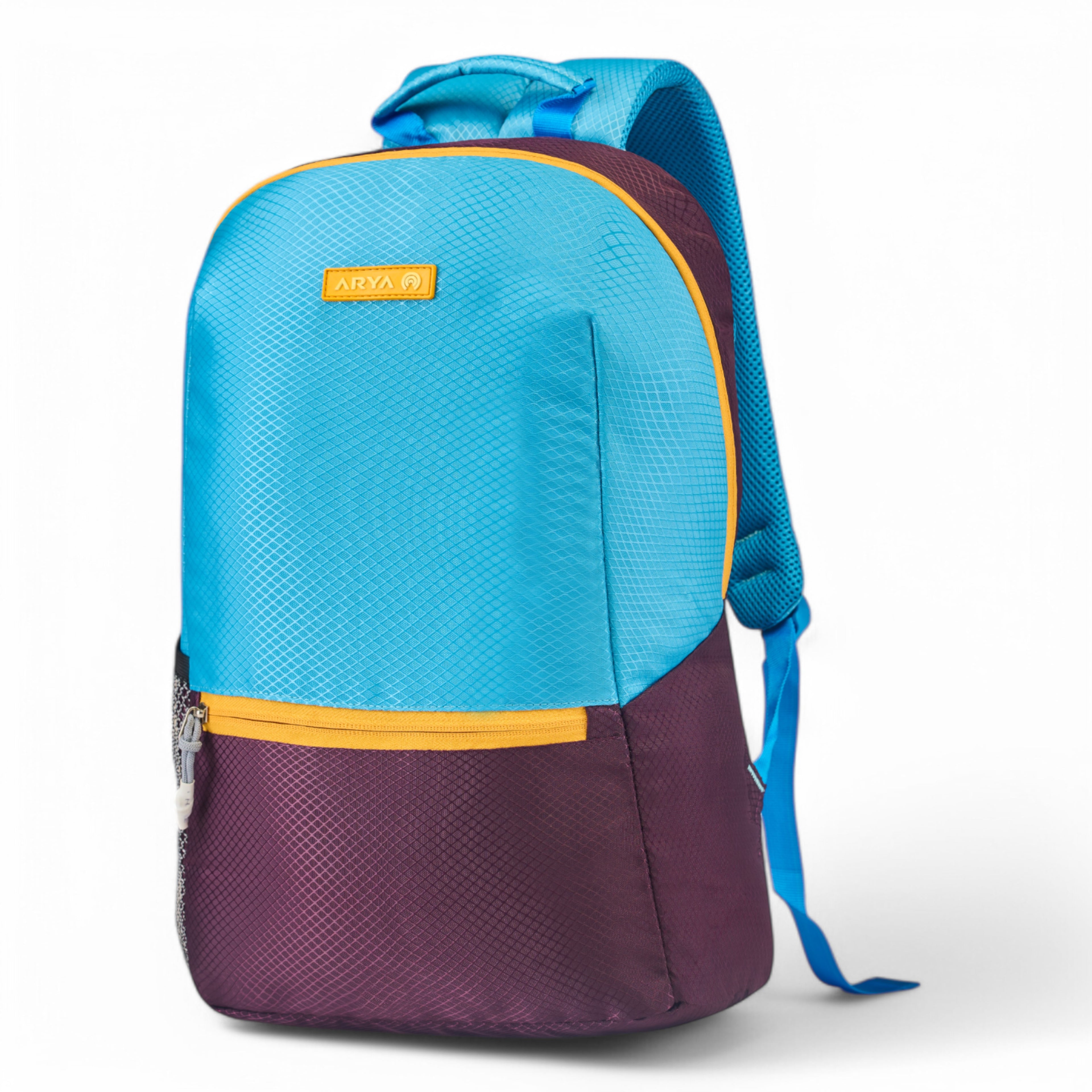 REGULAR BACK PACK NEXA-16"(15 LTR) -PURPLE & SKY BLUE