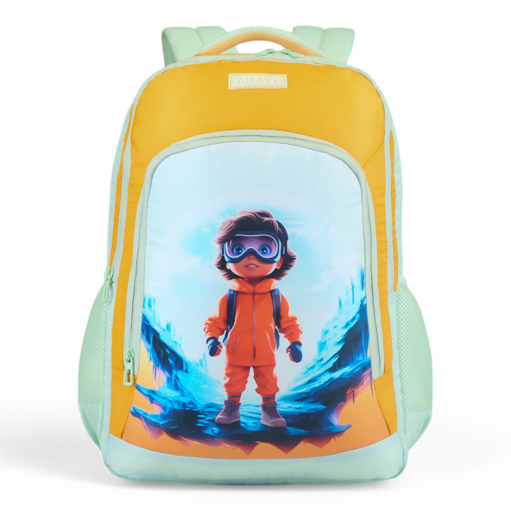 SCHOOL BAG SPACE 16"(21 LTR) PESTA & ORANGE