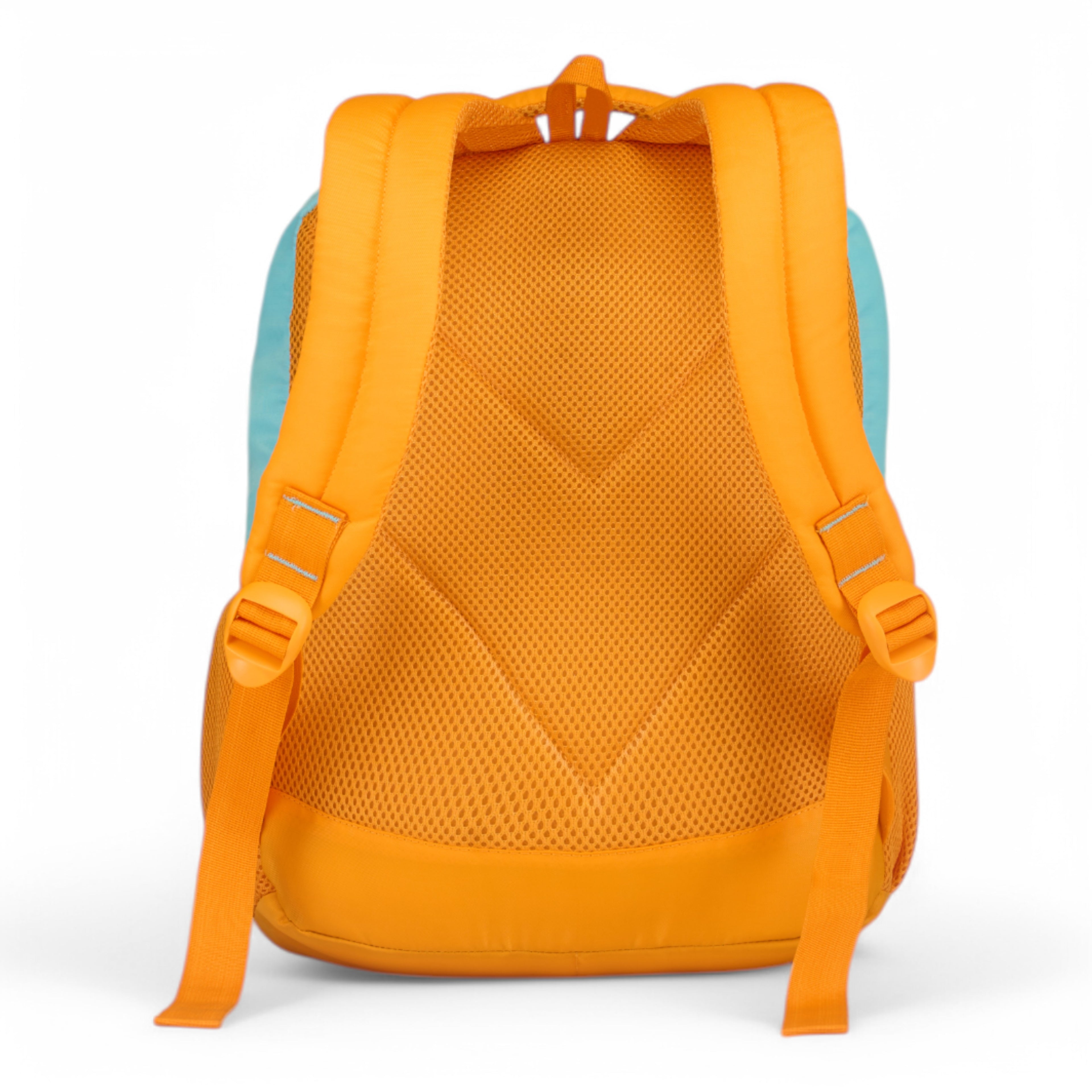 SCHOOL BAG STAR KID-14" (12LTR) ORANGE & SKY BLUE