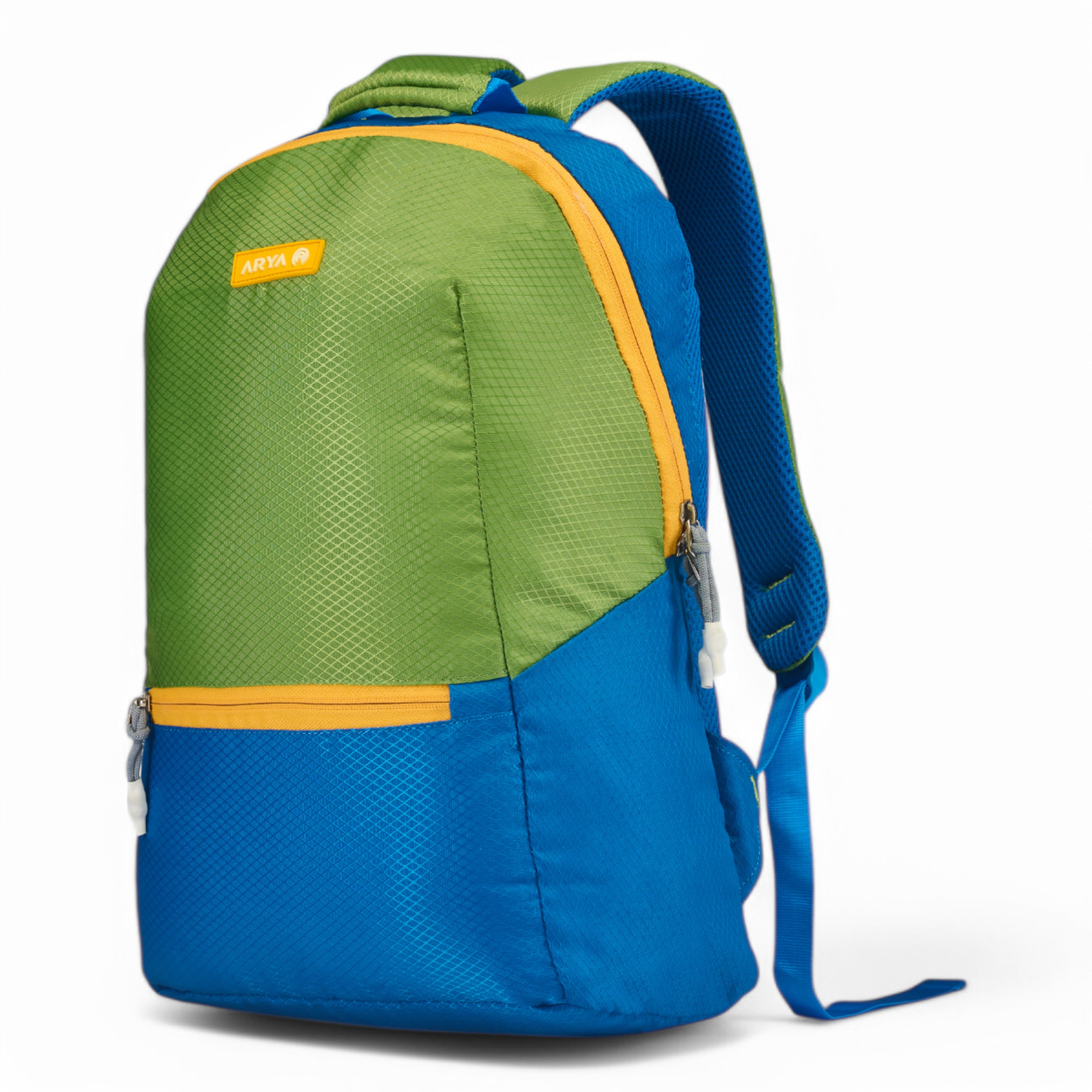 REGULAR BACK PACK NEXA-16"(15 LTR) -ROYAL BLUE & PARROT GREEN
