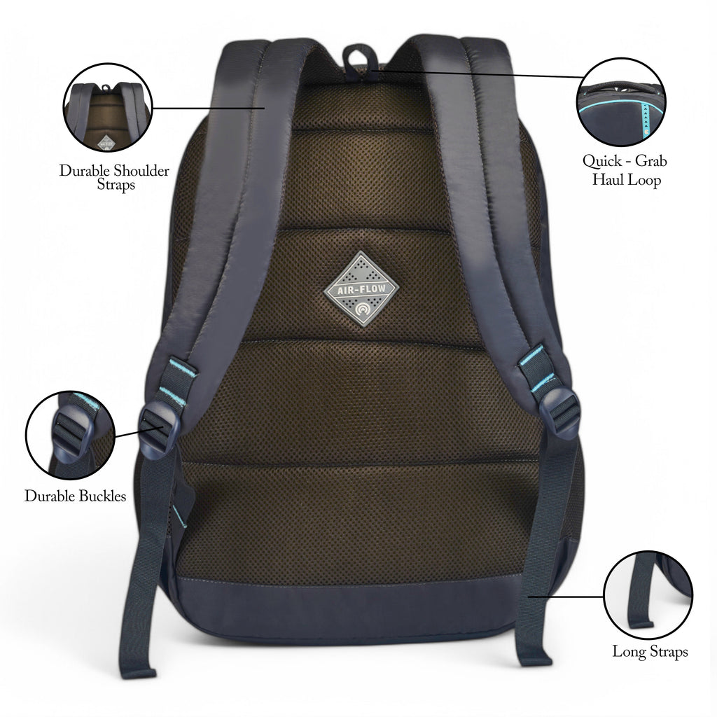 REGULAR BACK PACK HENRI-19"(32 LTR) GREY