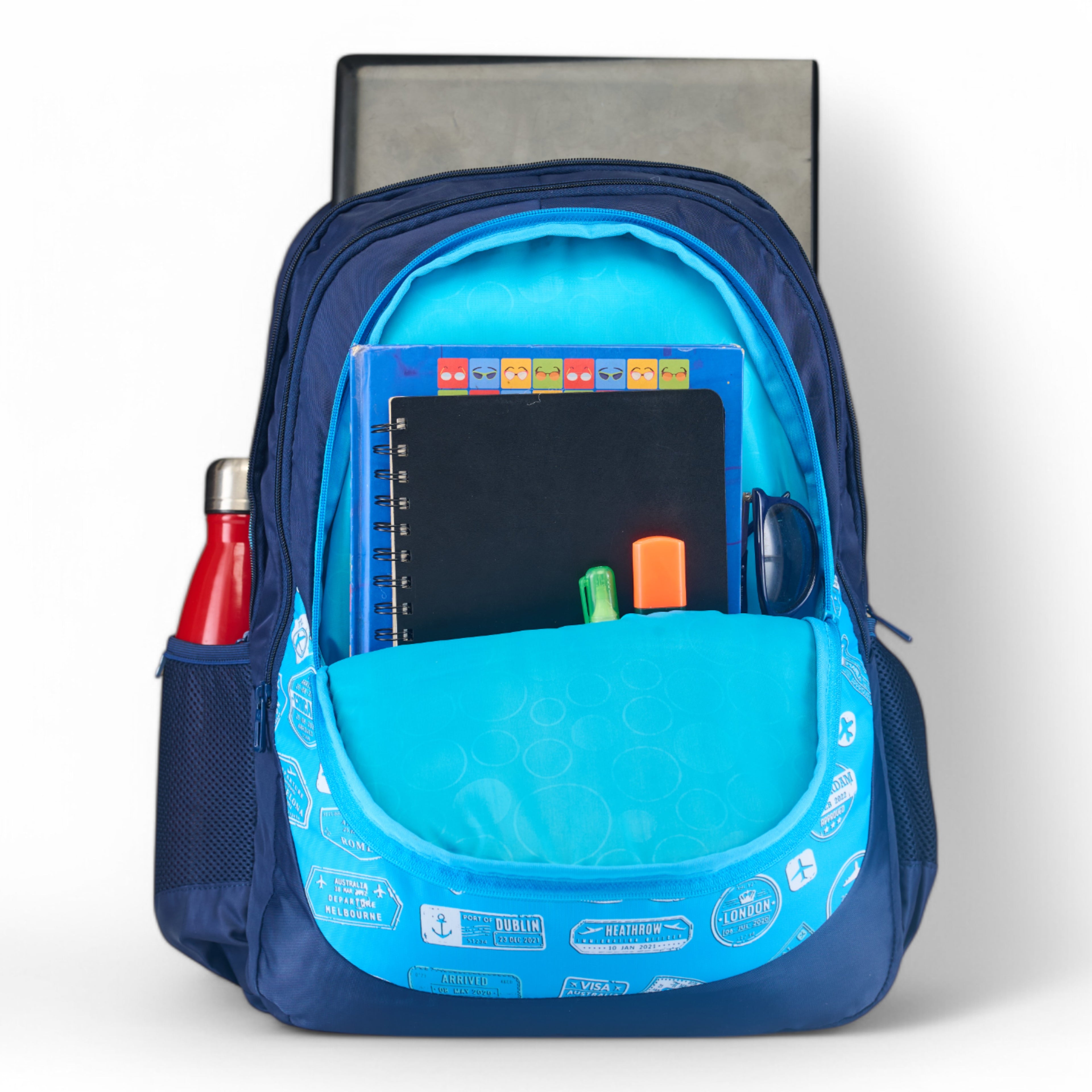 REGULAR BACK PACK HENRI-19"(32 LTR) NAVY BLUE