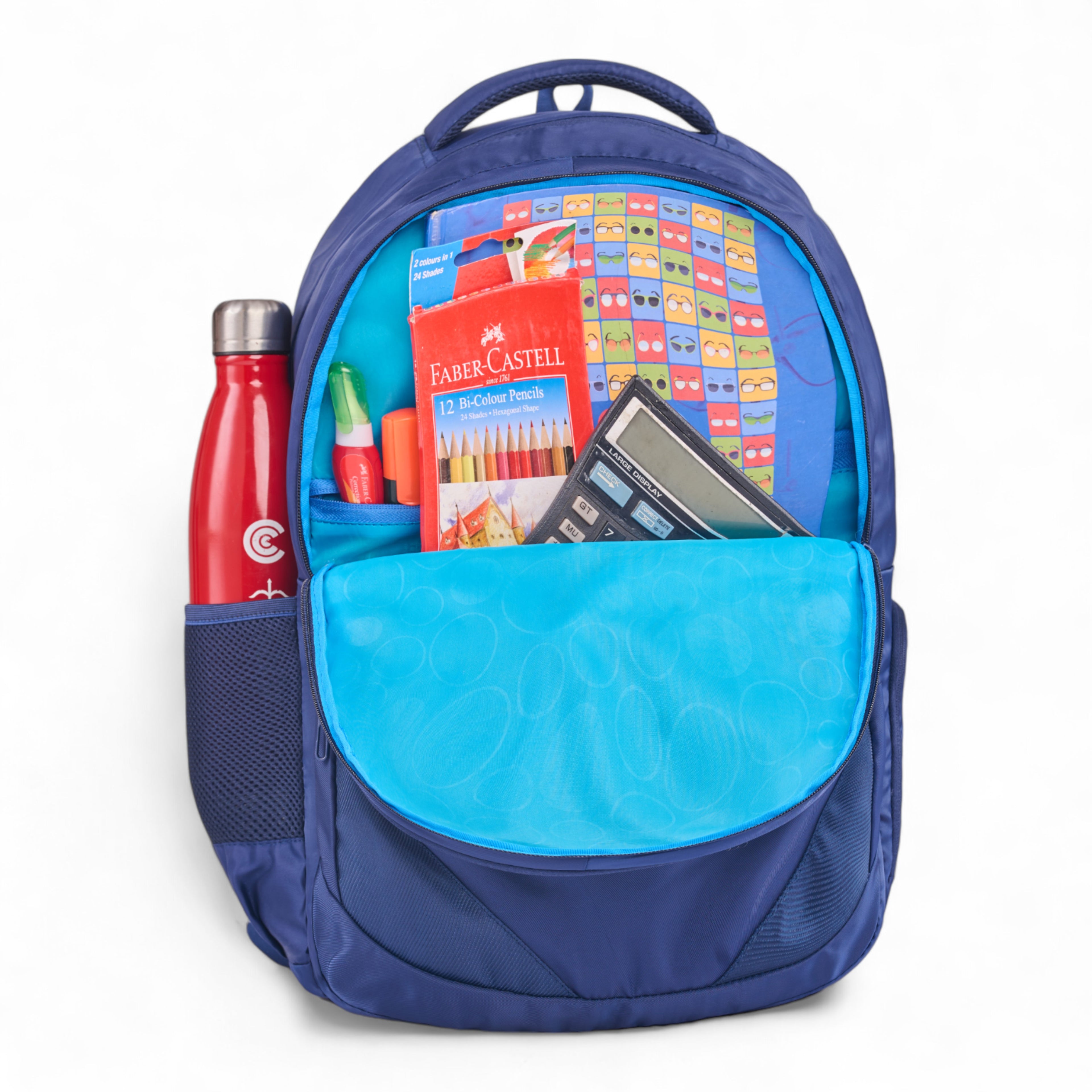 REGULAR BACK PACK FLOW-19"(35 LTR) NAVY BLUE