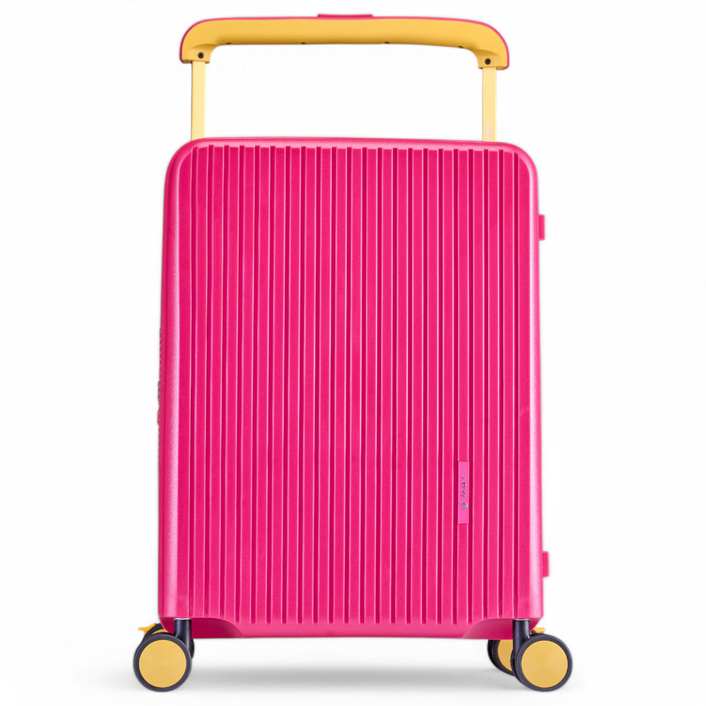 HARD LUGGGAGE STELLA-28"-RED & CHAMPANGE