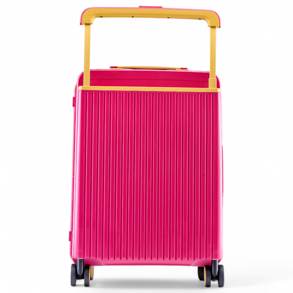HARD LUGGGAGE STELLA-20"-RED & CHAMPANGE