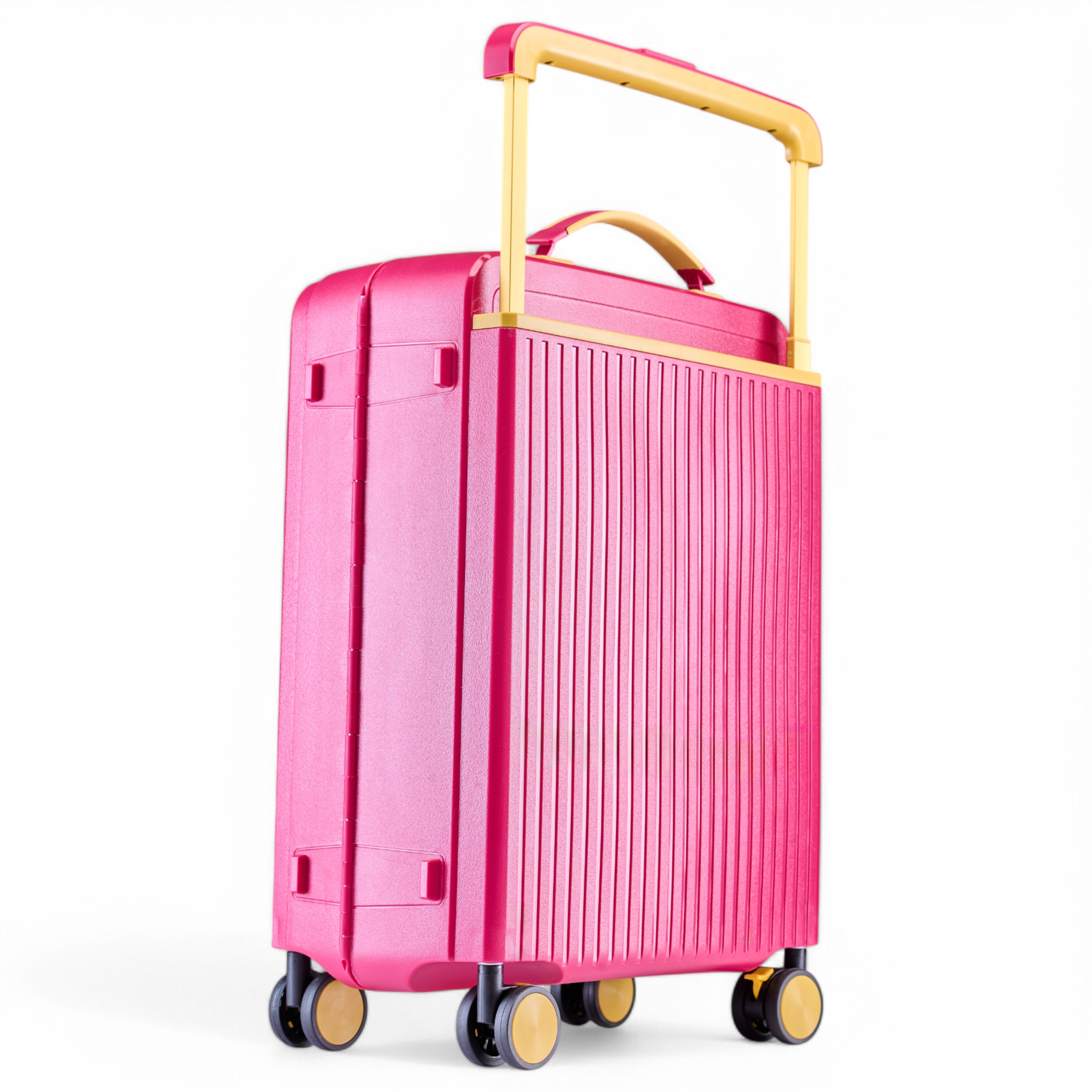 HARD LUGGGAGE STELLA-20"-RED & CHAMPANGE