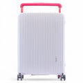 HARD LUGGGAGE STELLA-20"-WHITE & RED