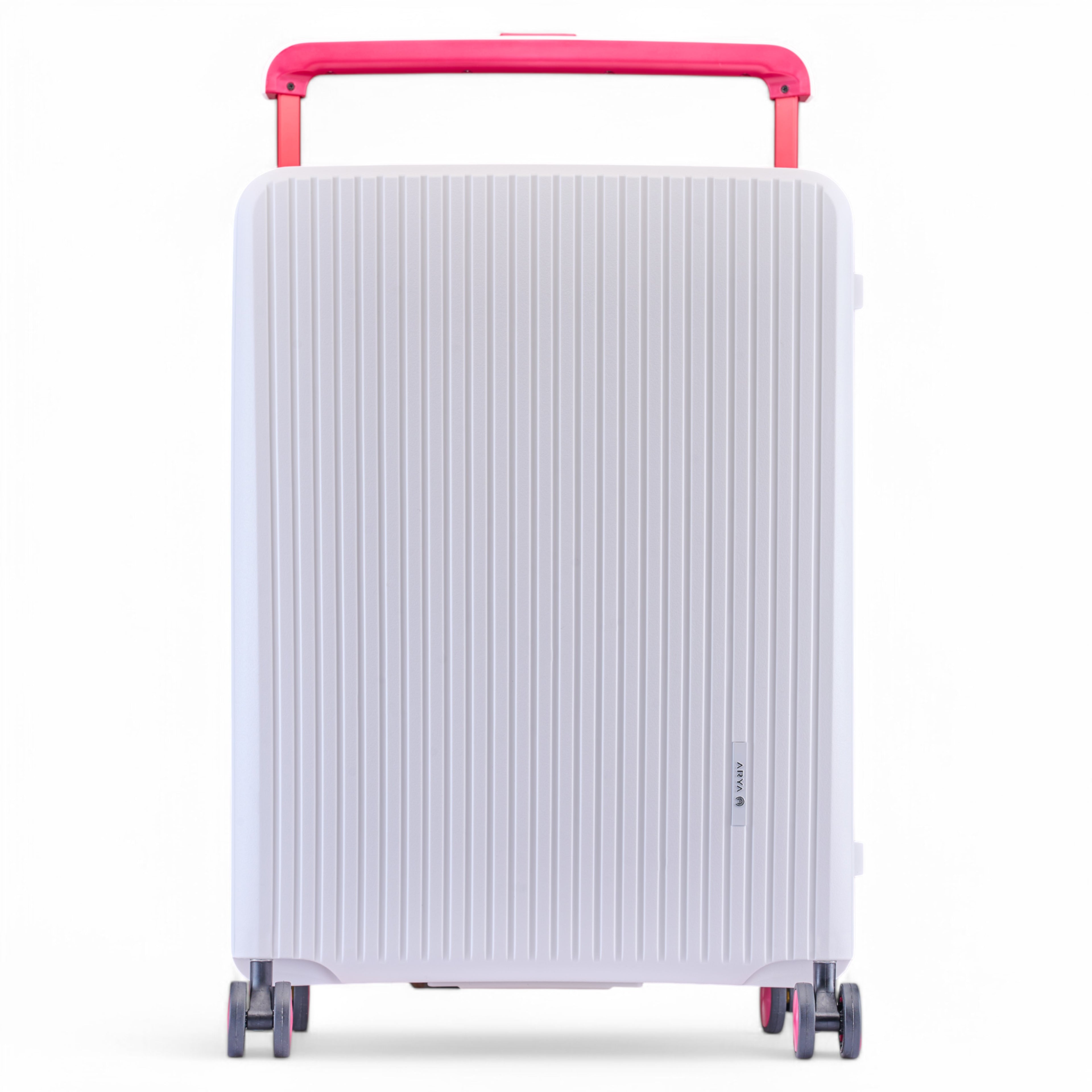 HARD LUGGGAGE STELLA-20"-WHITE & RED