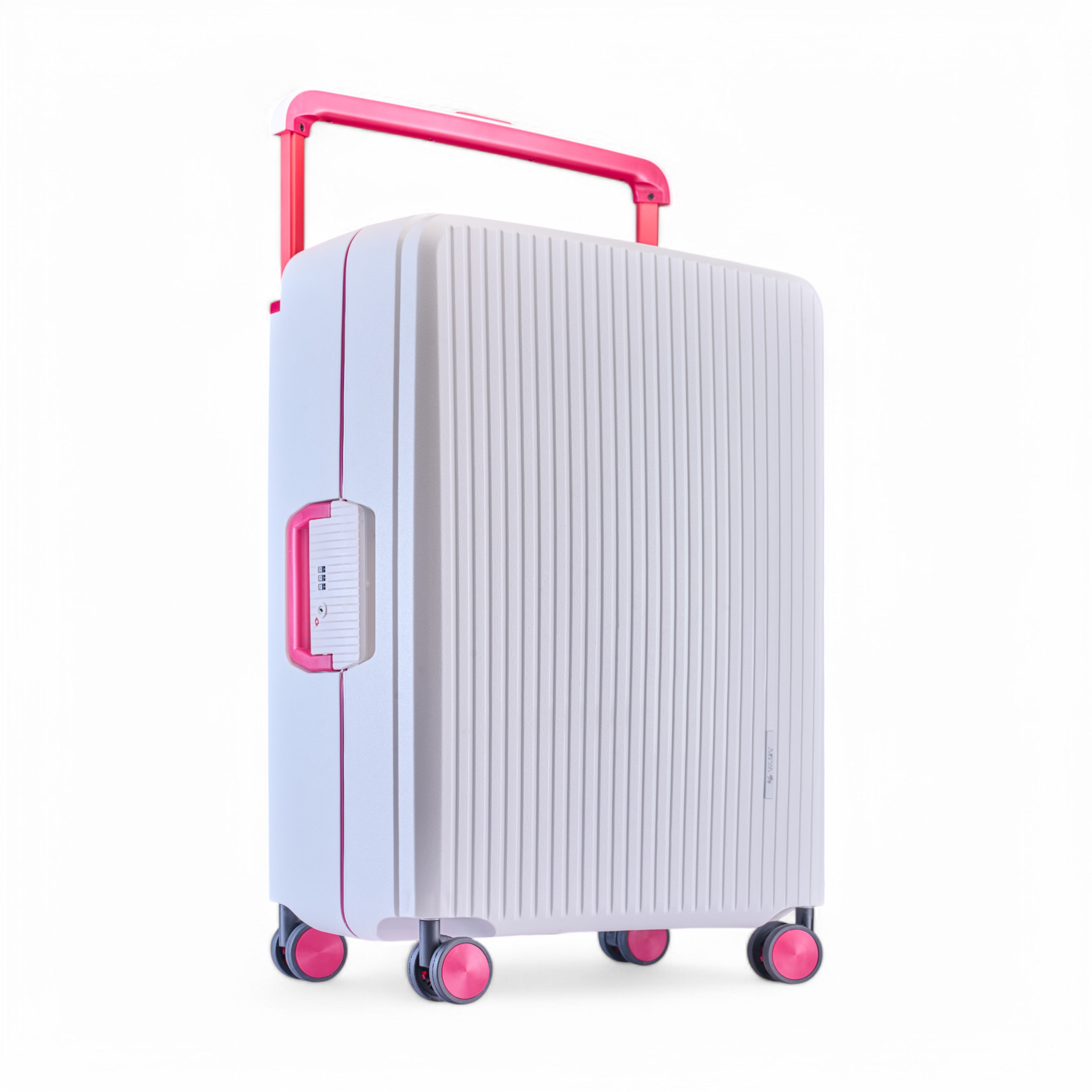 HARD LUGGGAGE STELLA-24"-WHITE & RED