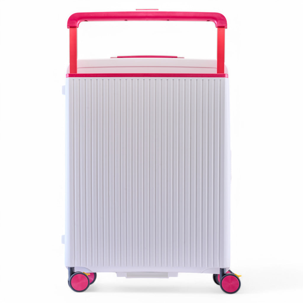 HARD LUGGGAGE STELLA-28"-WHITE & RED
