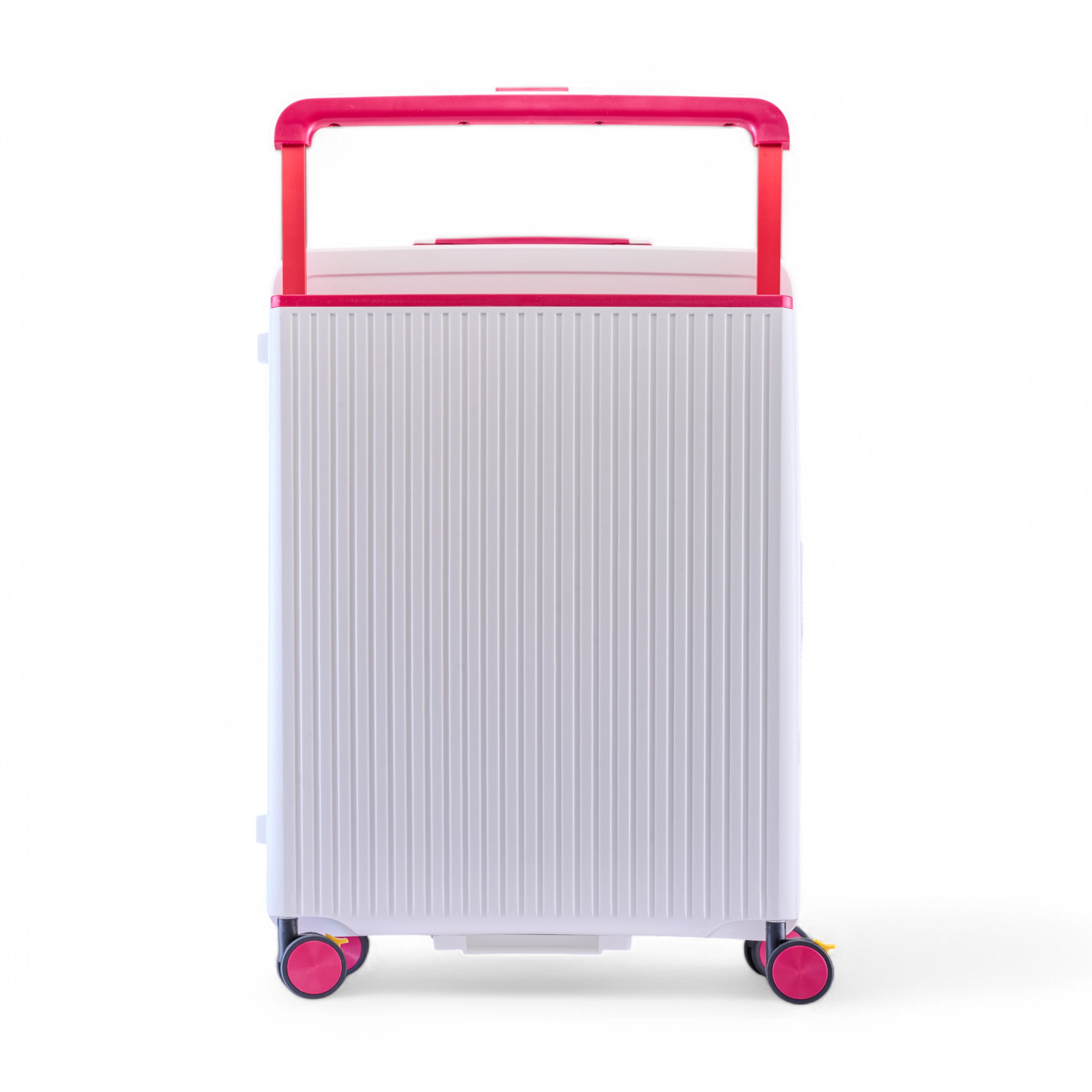 HARD LUGGGAGE STELLA-24"-WHITE & RED