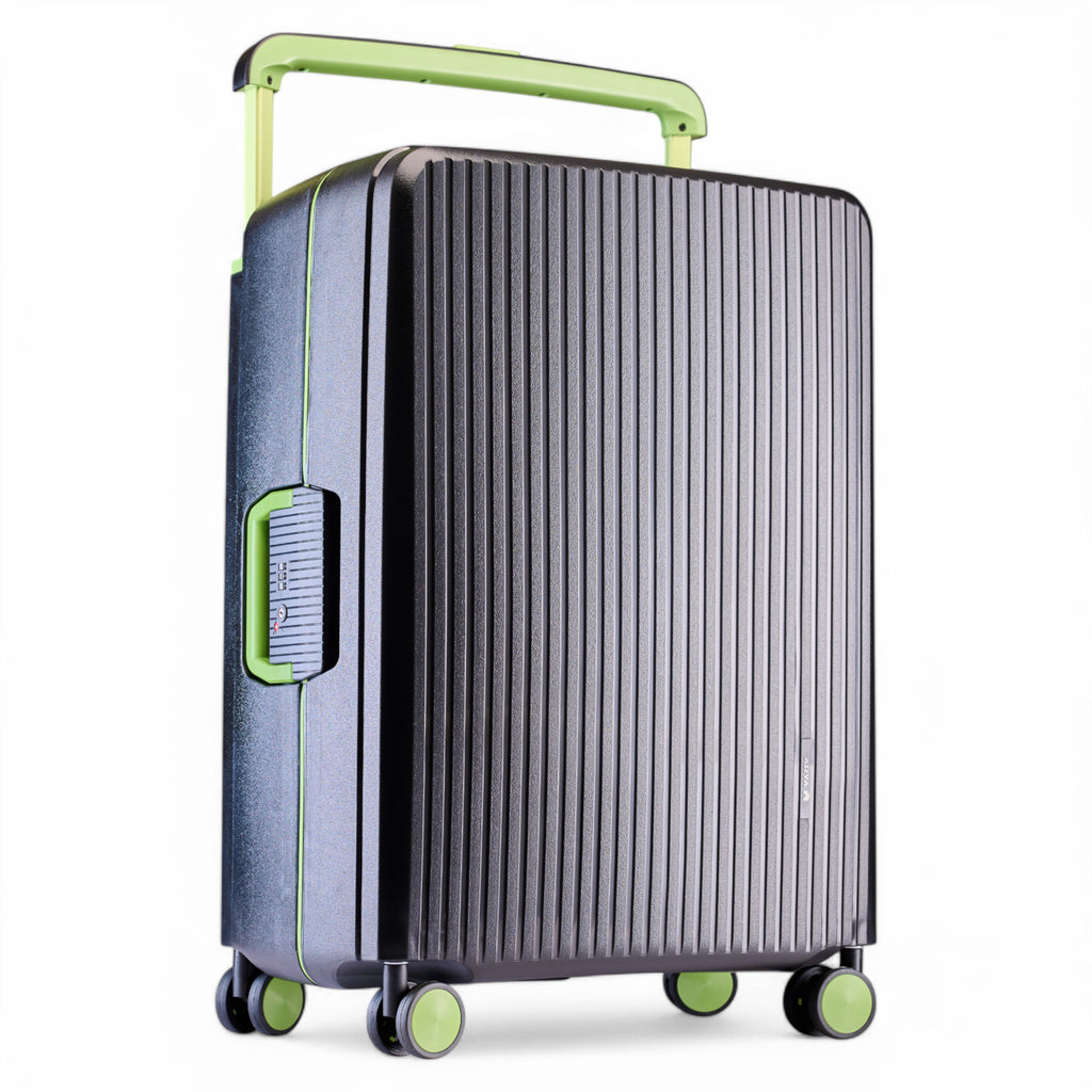 HARD LUGGGAGE STELLA-20"-BLACK & LIMEGREEN