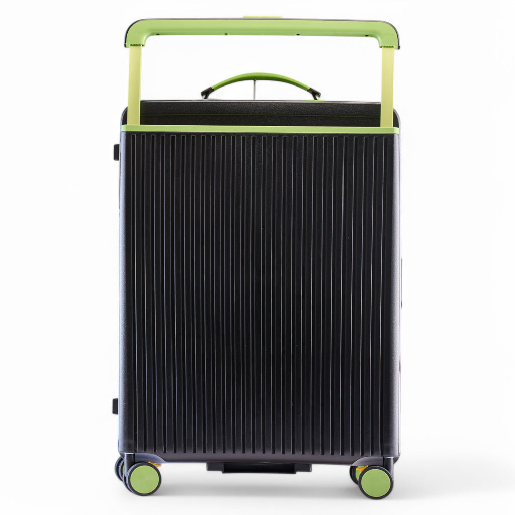 HARD LUGGGAGE STELLA-24"-BLACK & LIMEGREEN