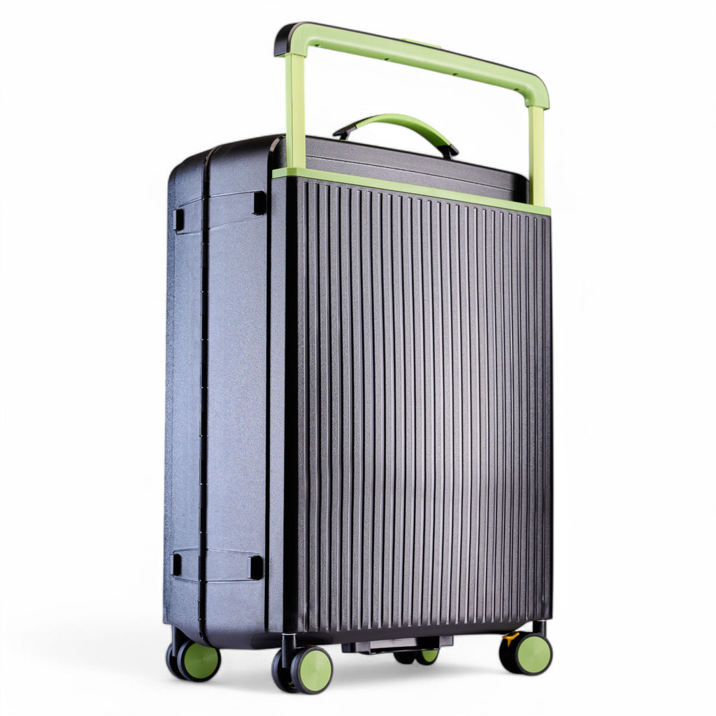 HARD LUGGGAGE STELLA-24"-BLACK & LIMEGREEN