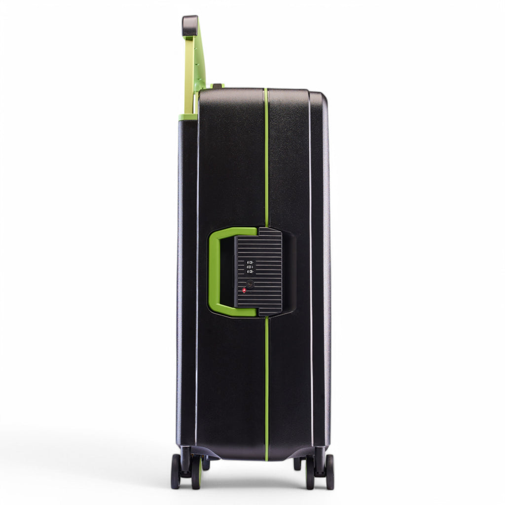 HARD LUGGGAGE STELLA-28"-BLACK & LIMEGREEN