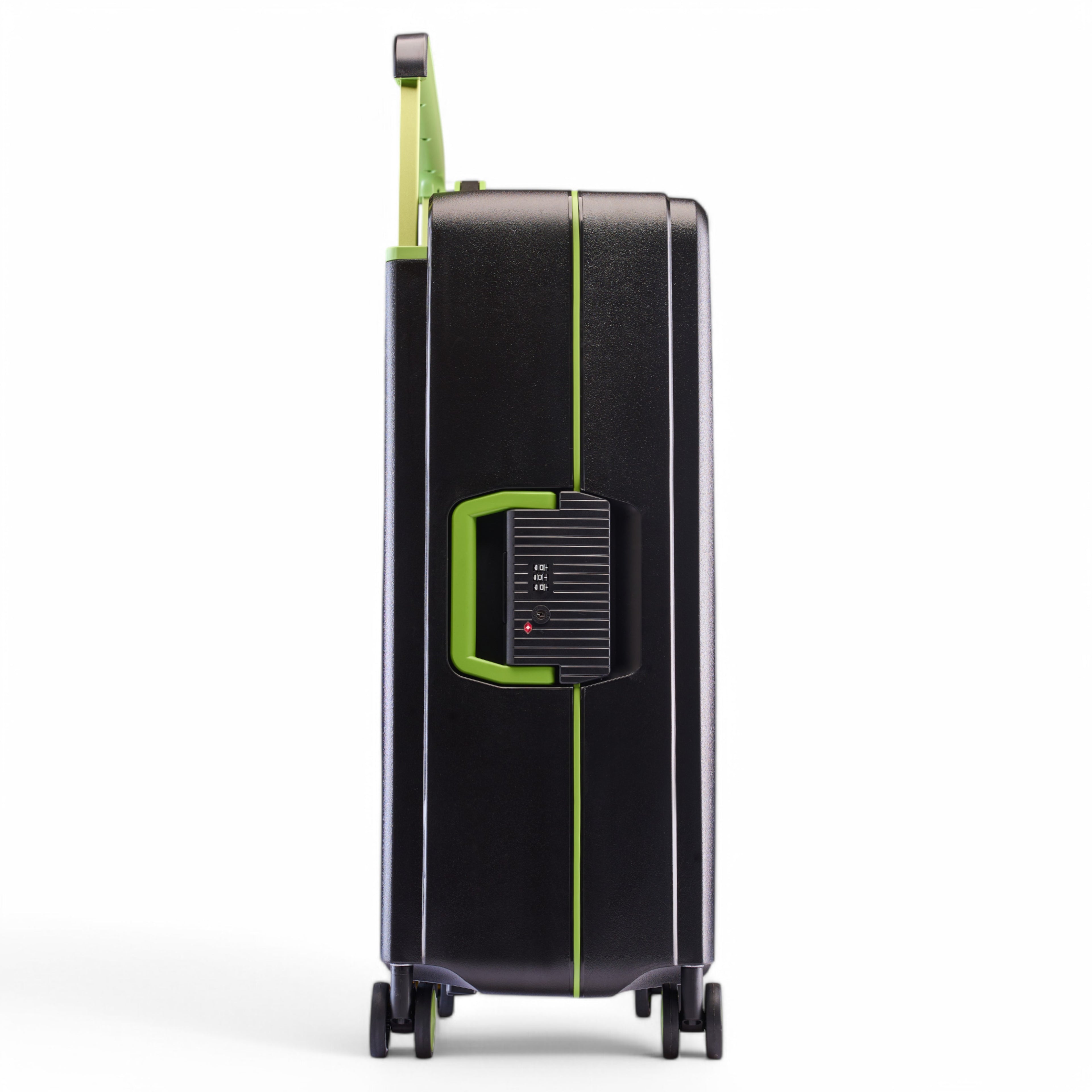HARD LUGGGAGE STELLA-28"-BLACK & LIMEGREEN