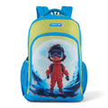 SCHOOL BAG SPACE 16"(21 LTR) TURQUOISE BLUE & PARROT GREEN