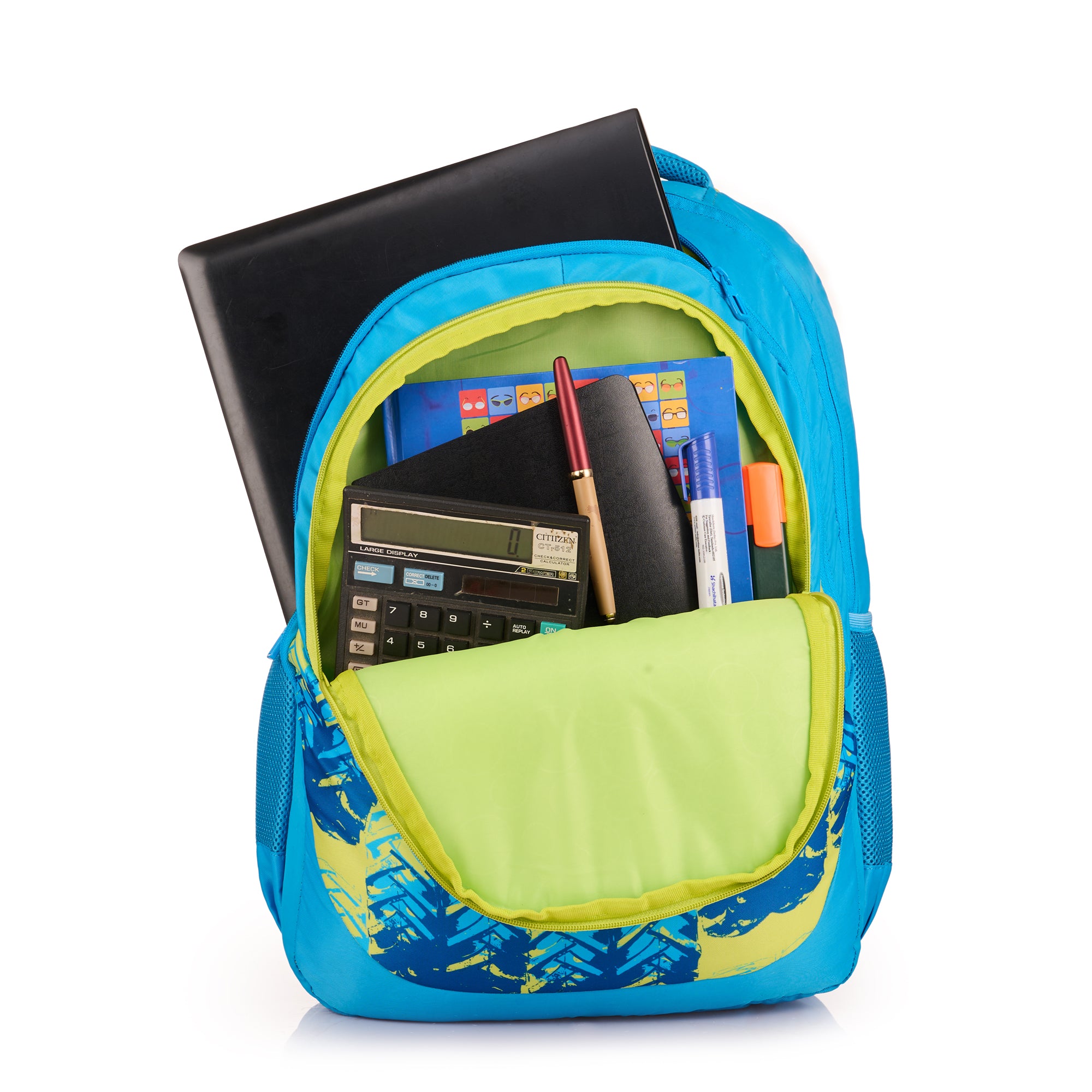 REGULAR BACK PACK HENRI-19"(32 LTR) TURQUOISE BLUE