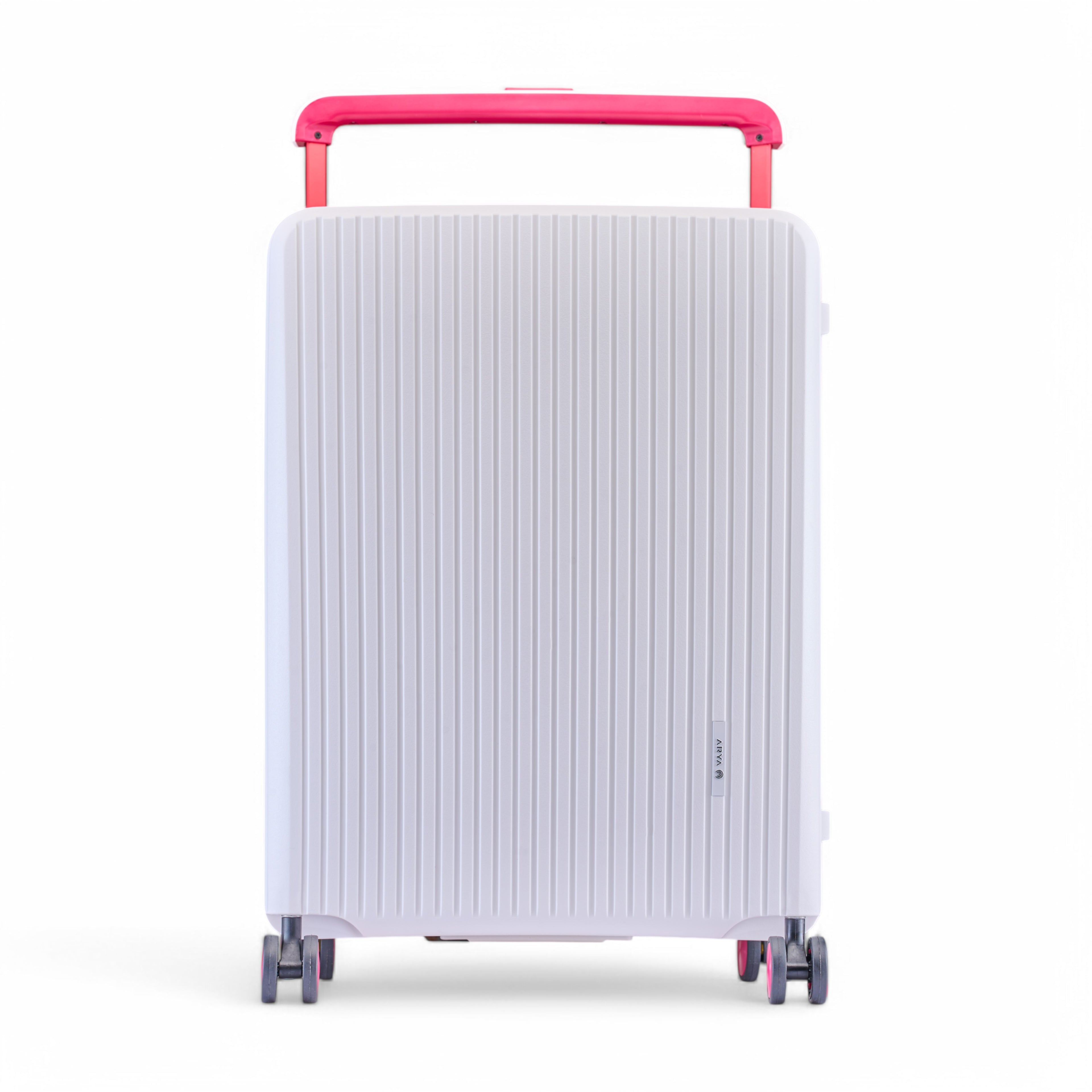 HARD LUGGGAGE STELLA-24"-WHITE & RED