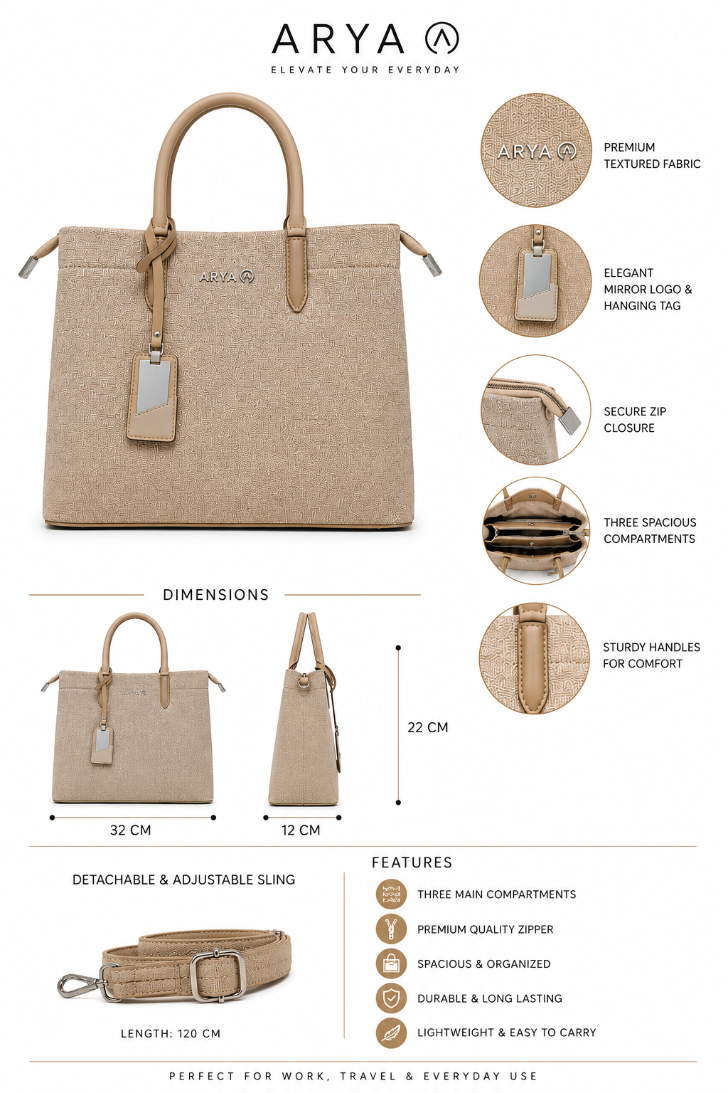 1733 Anvi - Beige