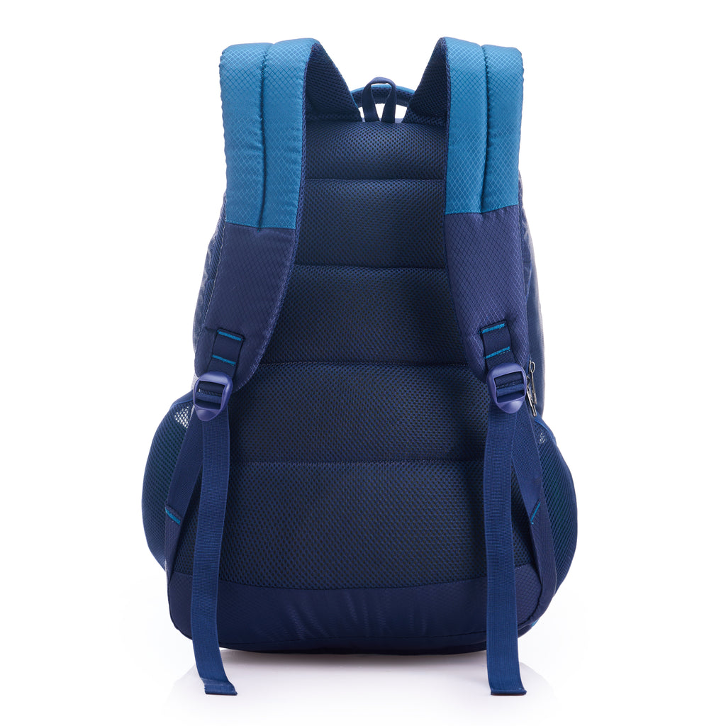 REGULAR BACK PACK TURTLE-22" (60 LTR) NAVY BLUE & AQUA BLUE