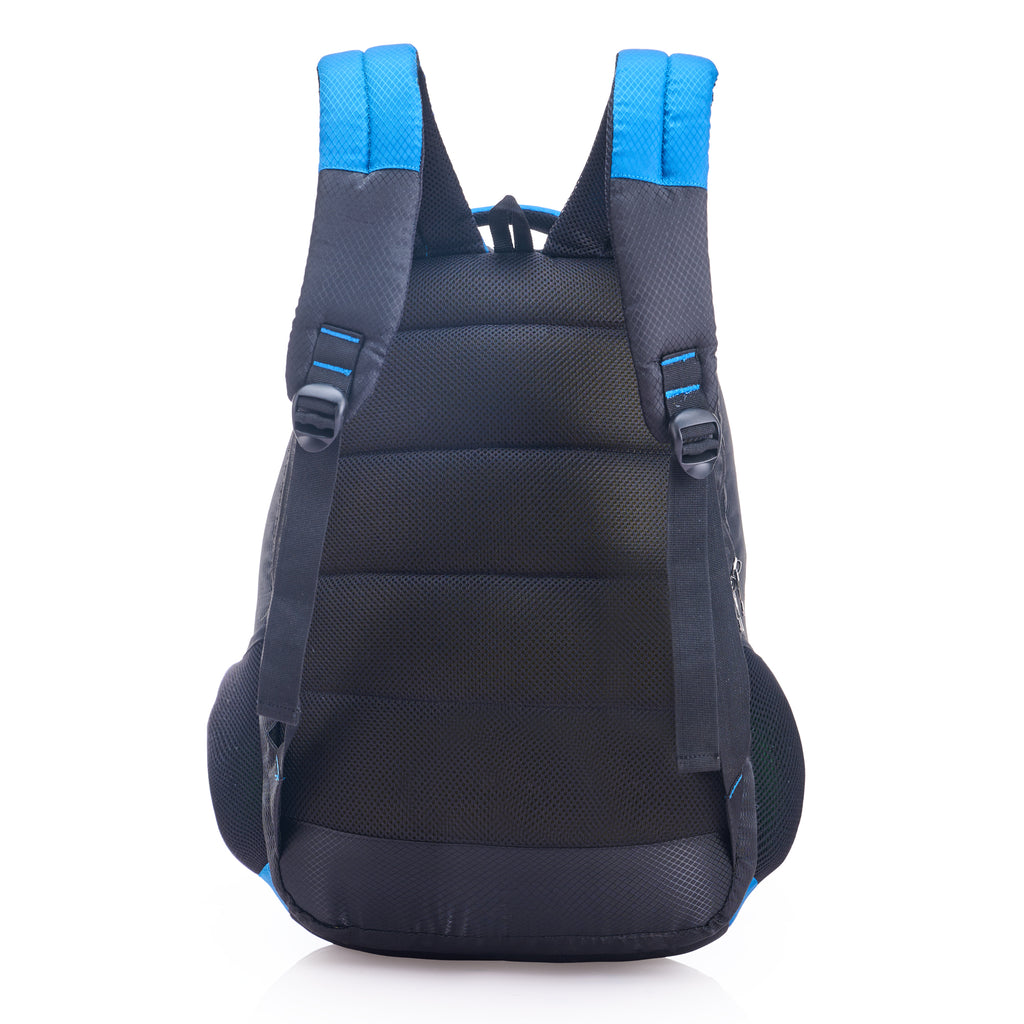 REGULAR BACK PACK TURTLE-22" (60 LTR) BLACK & ROYAL BLUE
