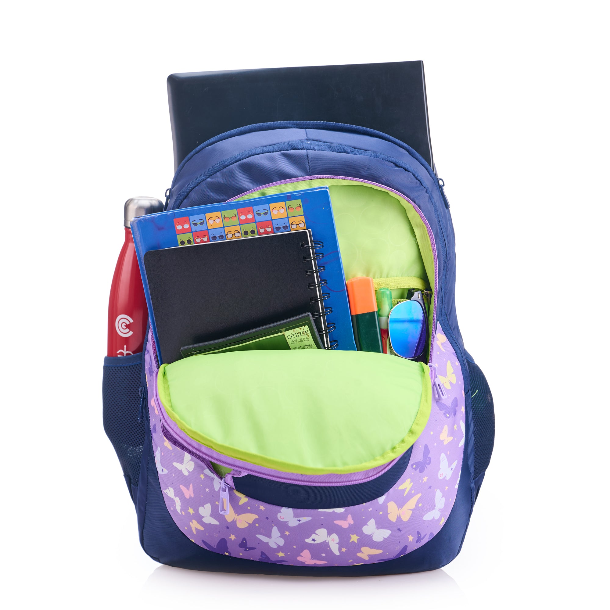 REGULAR BACK PACK LINDA-19"(32 LTR) NAVY BLUE