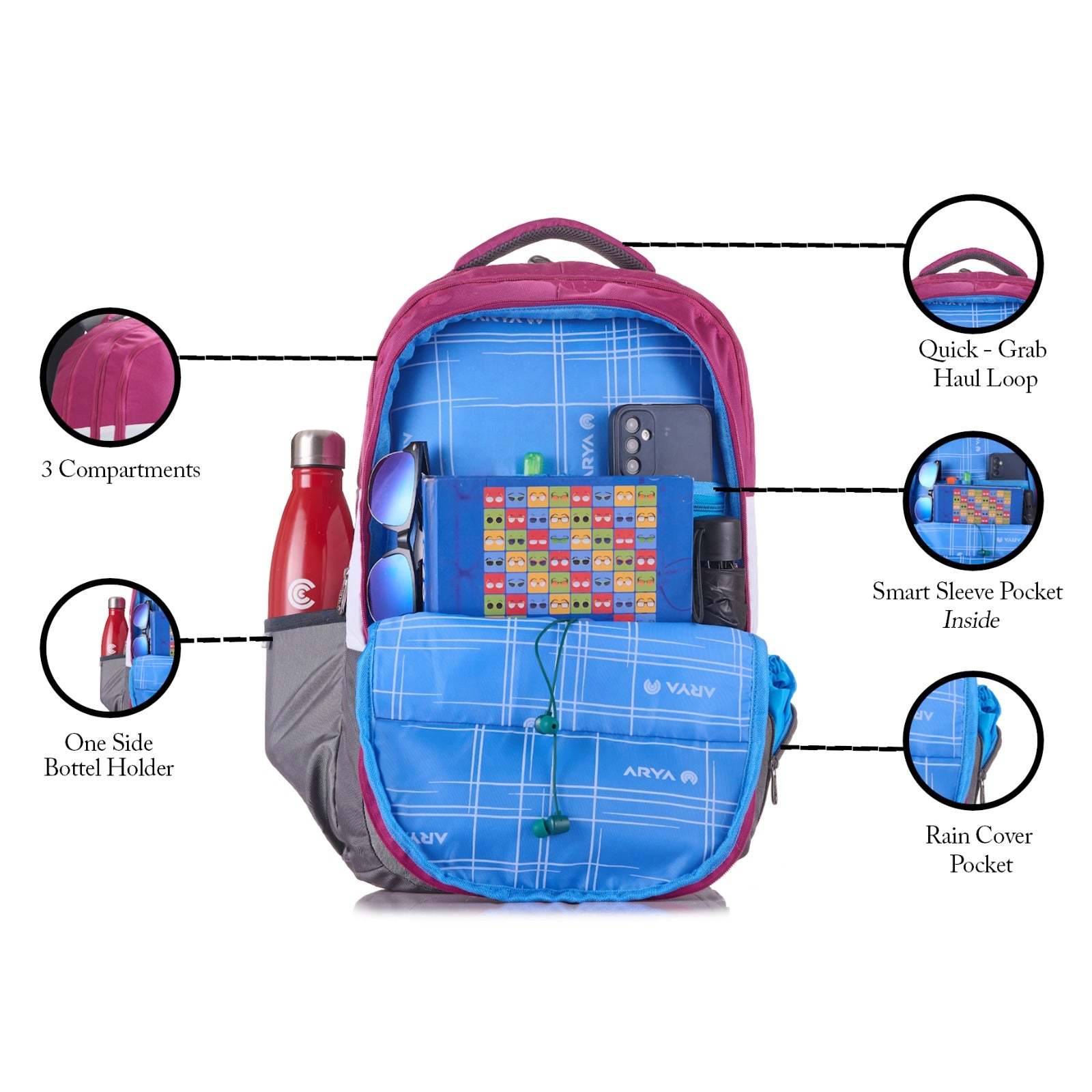 BP U-Turn Grey and Magenta