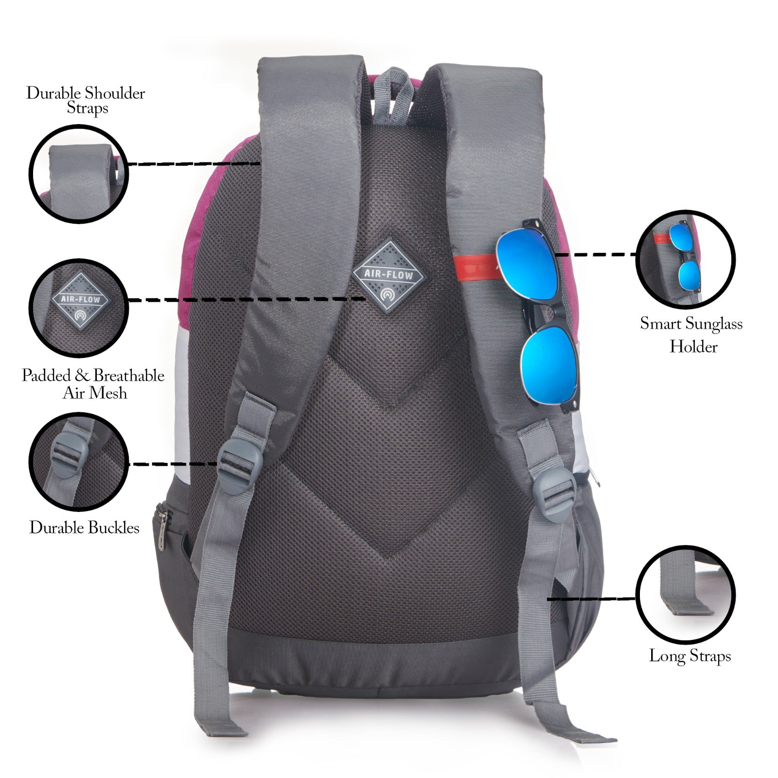 BP U-Turn Grey and Magenta