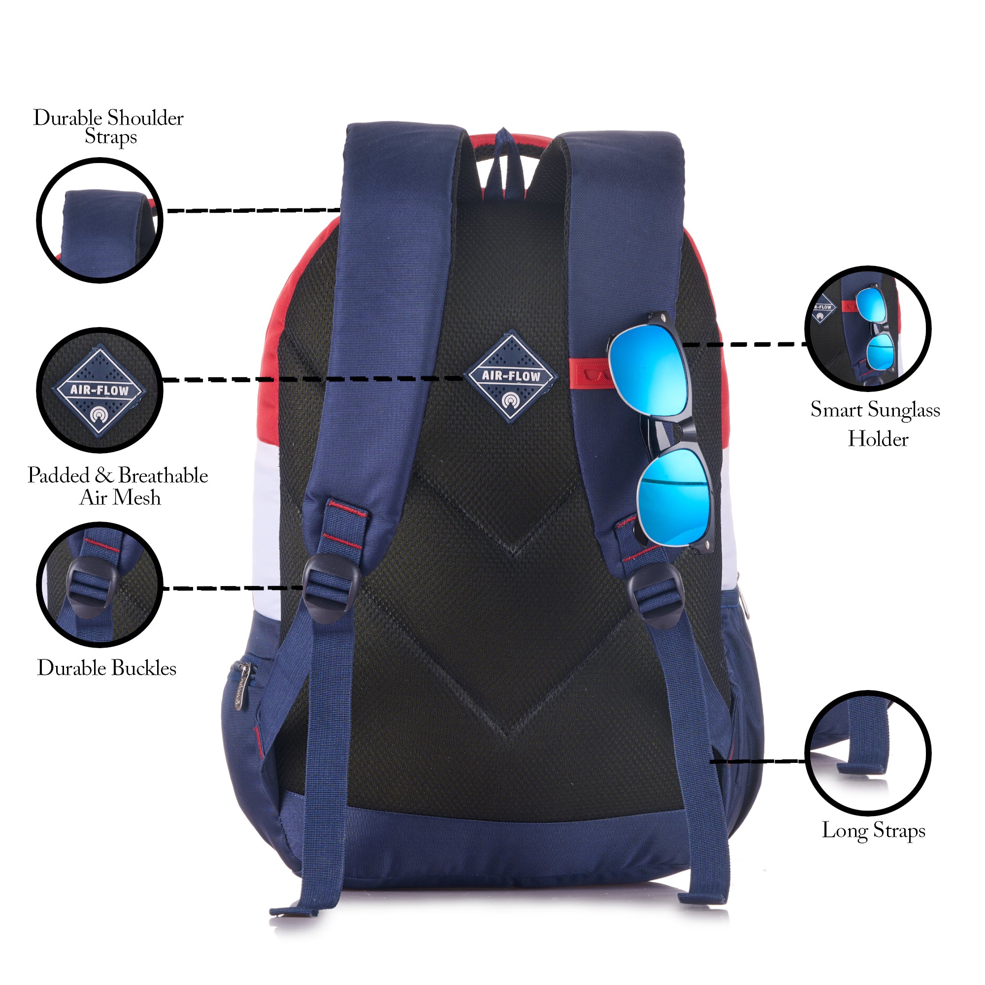 BP U-Turn Navy Blue and Red