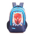 SCHOOL BAG IRON MAN-17"(22 LTR) NAVY BLUE & TURQUOISE BLUE