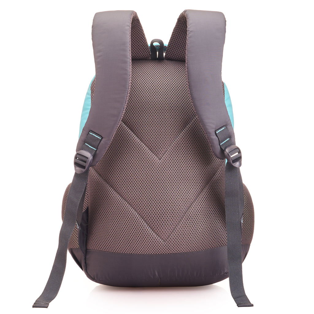 SCHOOL BAG IRON MAN-17"(22 LTR) GREY & SKY BLUE