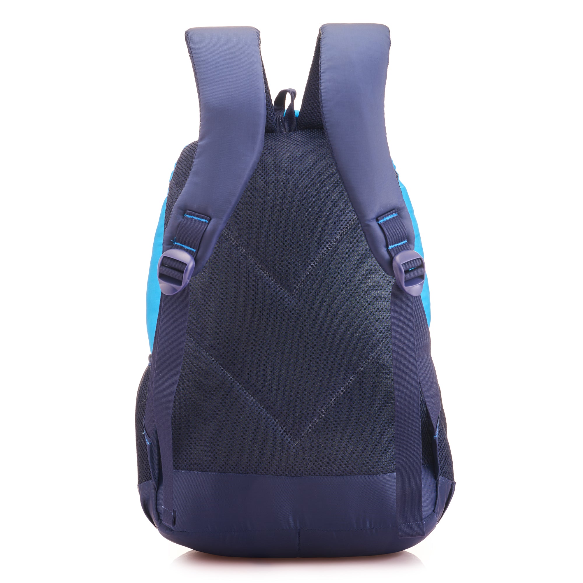 SCHOOL BAG IRON MAN-17"(22 LTR) NAVY BLUE & TURQUOISE BLUE