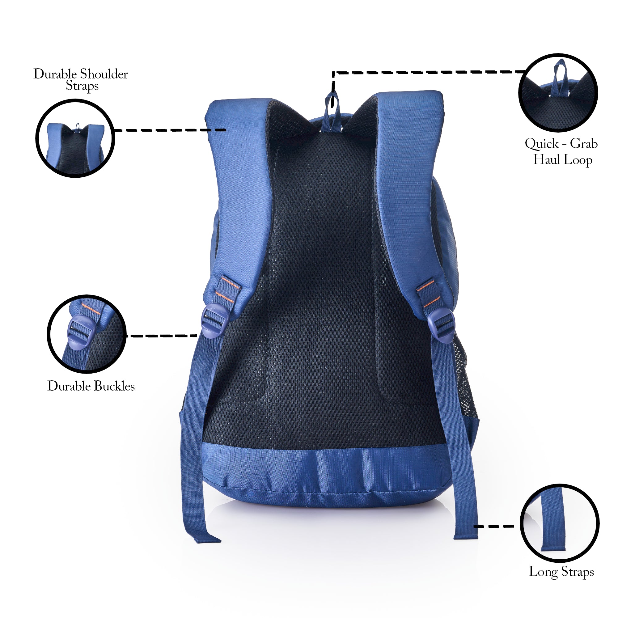 REGULAR BACK PACK LINER-19"(32 LTR) NAVY BLUE