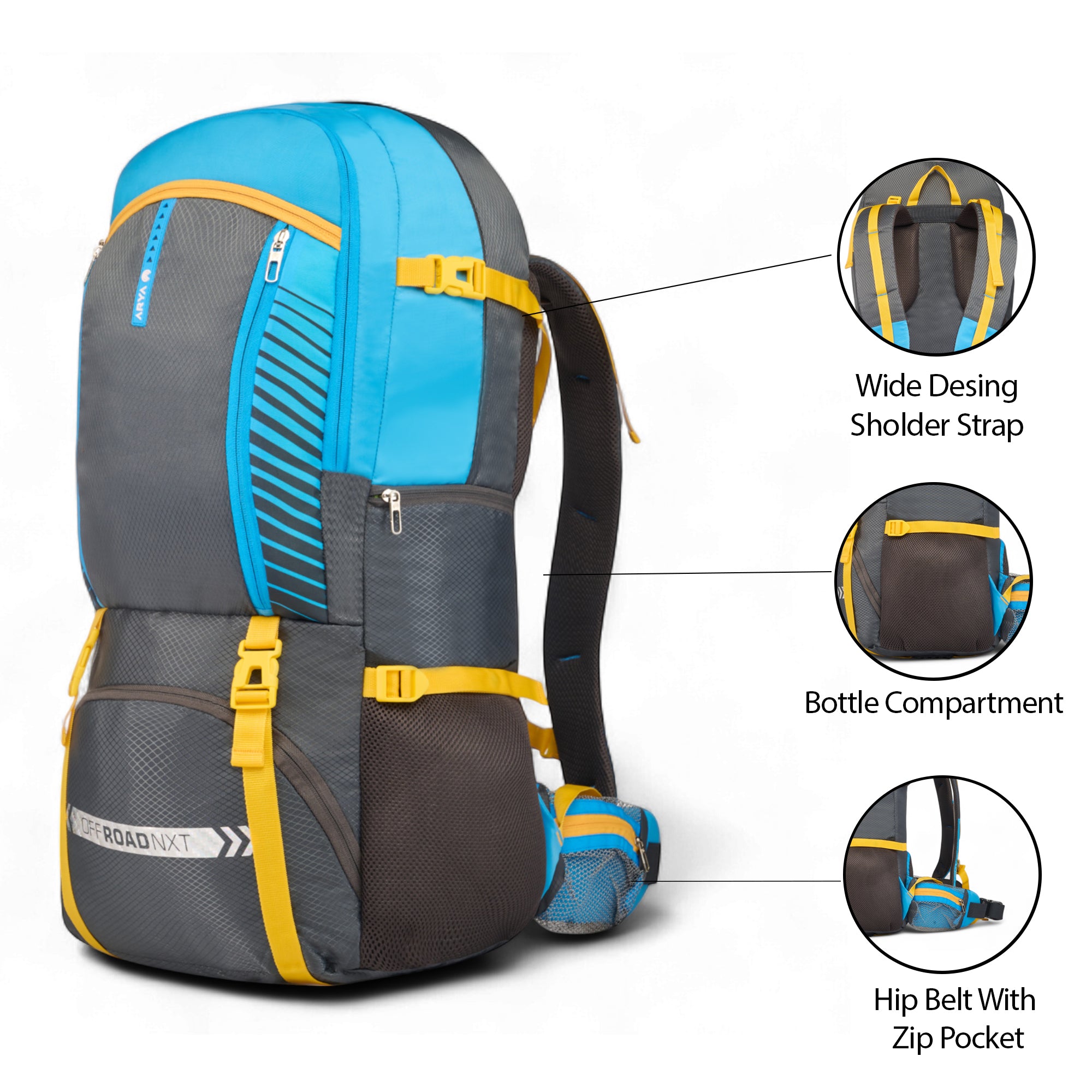 SACK OFF ROAD NXT -45 GREY / T BLUE